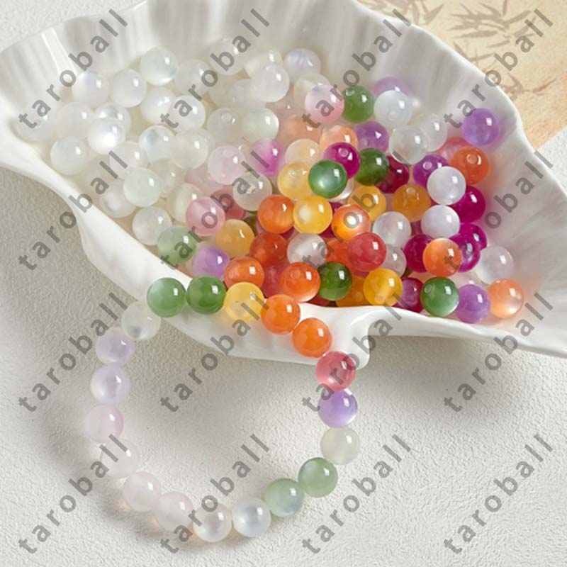 Change color under light/sunshine Resin beads lucky scoops -- Open in live