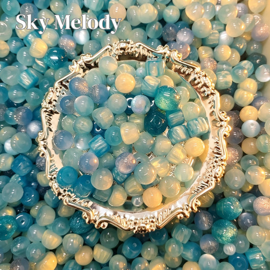 Aesthetic Vibe Color‑Curated Theme Beads | Resin & Glass By Ounce