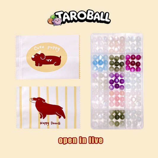 Change color under light/sunshine Resin beads  lucky scoops -- Open in live