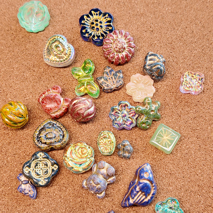 NEW ARRIVAL! [C1 Open-in-Live] Czech Style Retro Beads Lucky Bags for DIY Bracelets