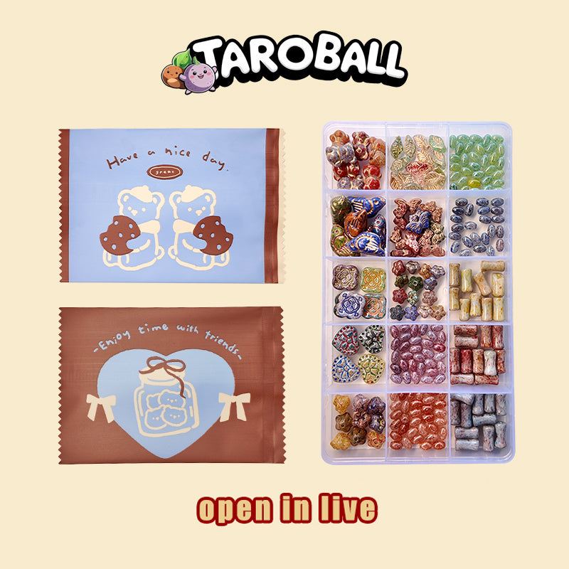 NEW ARRIVAL! [C1 Open-in-Live] Czech Style Retro Beads Lucky Bags for DIY Bracelets