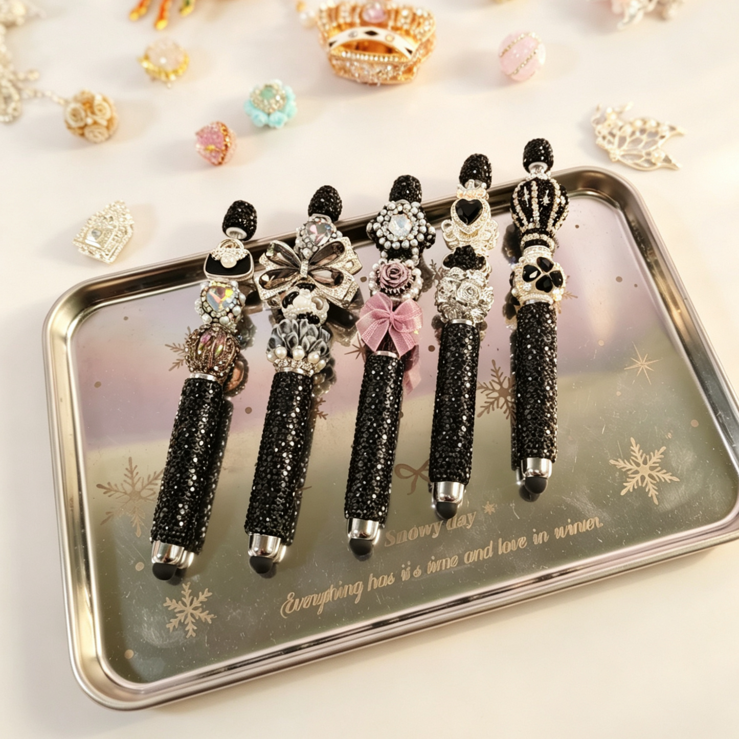 Handmade DIY Pen Set | Pens+ Pen Beads+ Topper+ Extenders
