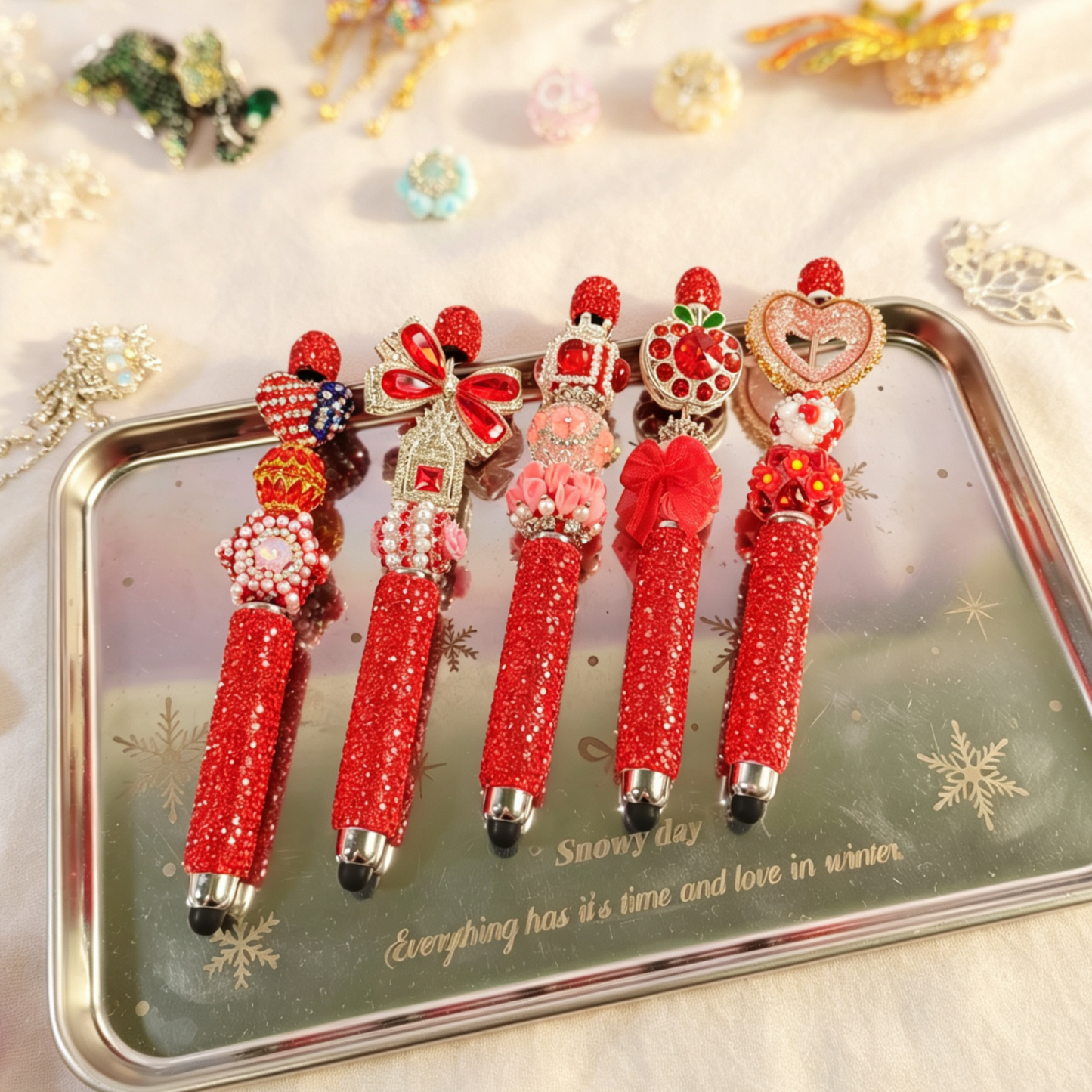 Handmade DIY Pen Set | Pens+ Pen Beads+ Topper+ Extenders