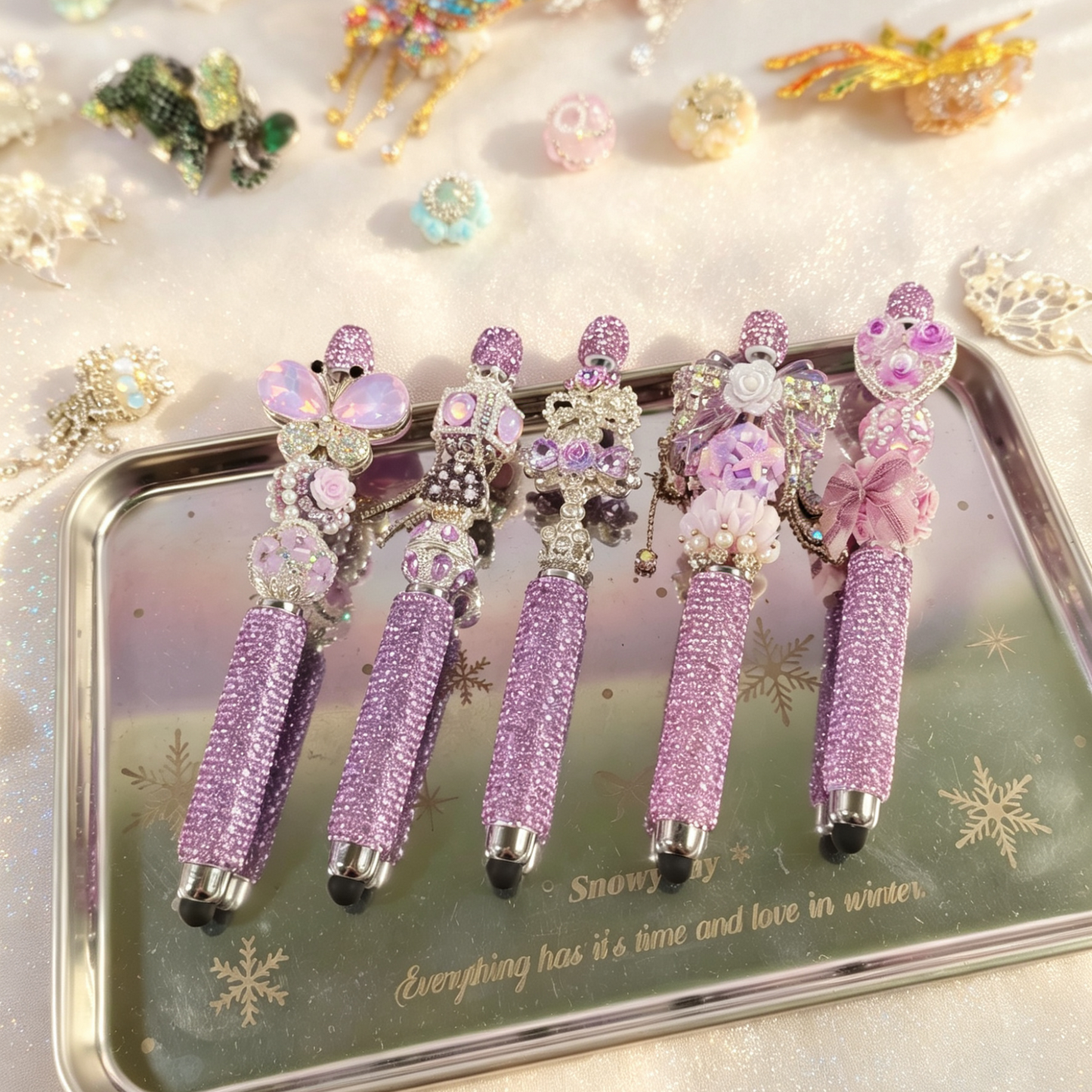 Handmade DIY Pen Set | Pens+ Pen Beads+ Topper+ Extenders